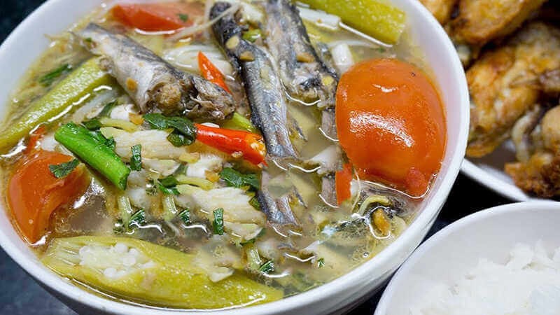 Canh chua cá chốt bông so đũa